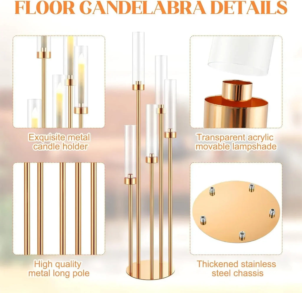 Tall Gold Candelabra