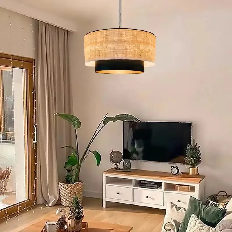 Wabi-Sabi Fabric Pendant Chandelier