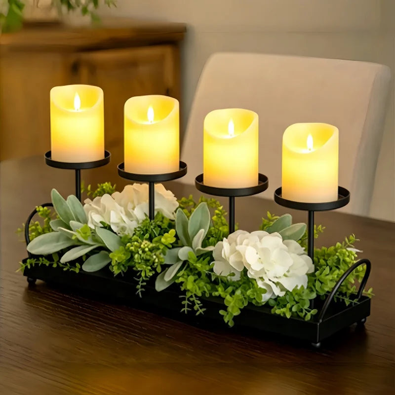 Farmhouse Metal Candelabra