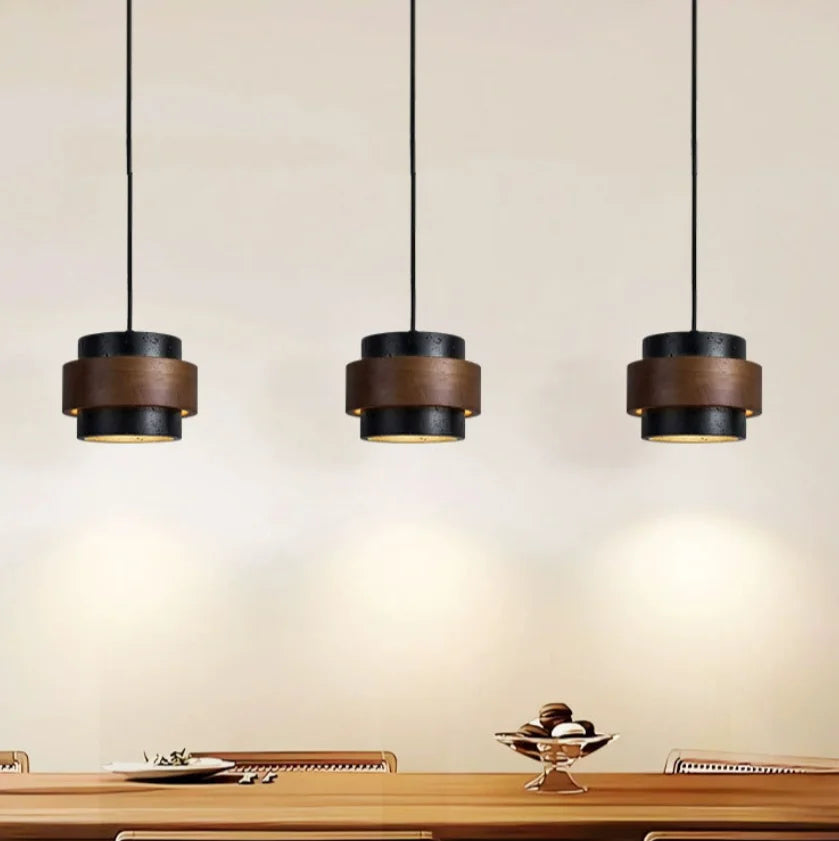Wabi-Sabi Stone Pendant Lamp