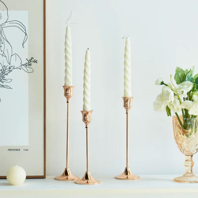 Brass Candlestick (3-Piece Set)