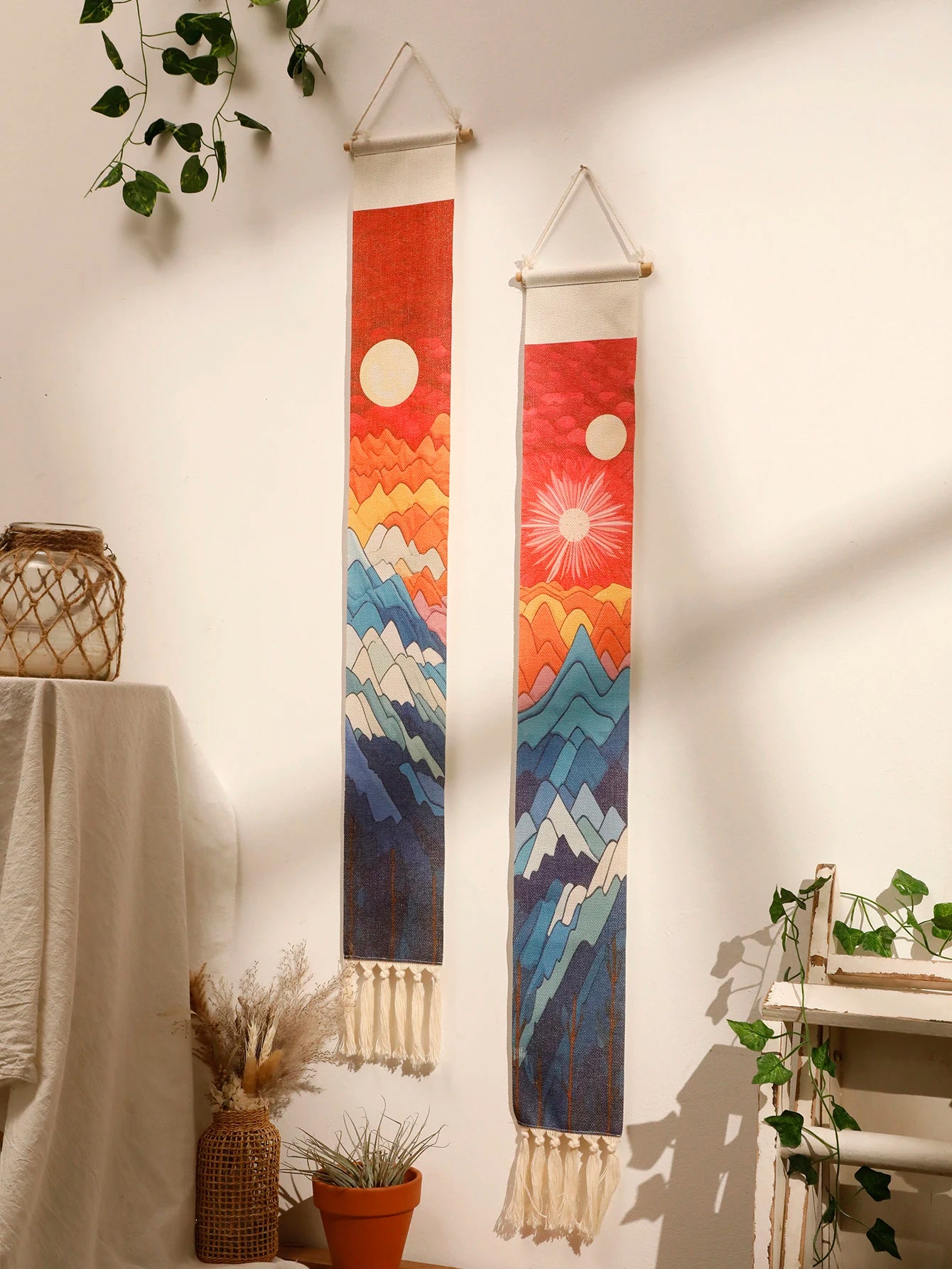 Sunset Macrame Tapestry