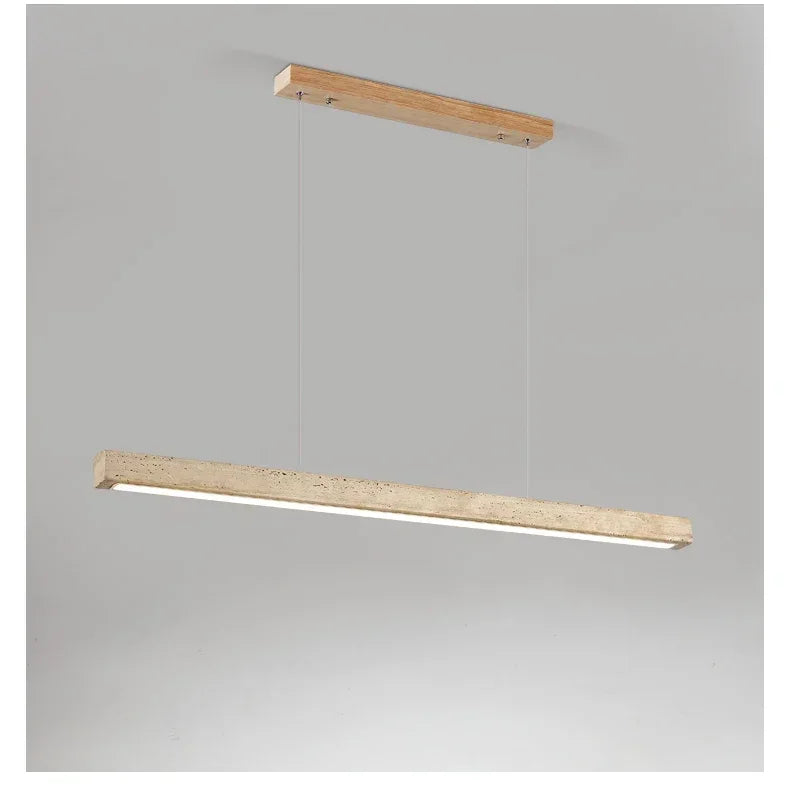 Wabi-Sabi Stone Linear Pendant Light