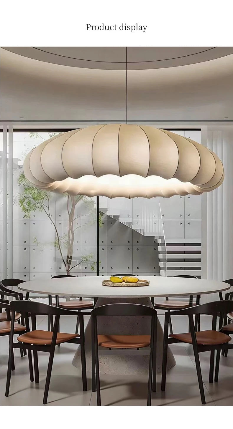 Wabi-Sabi Fabric Pendant Chandelier