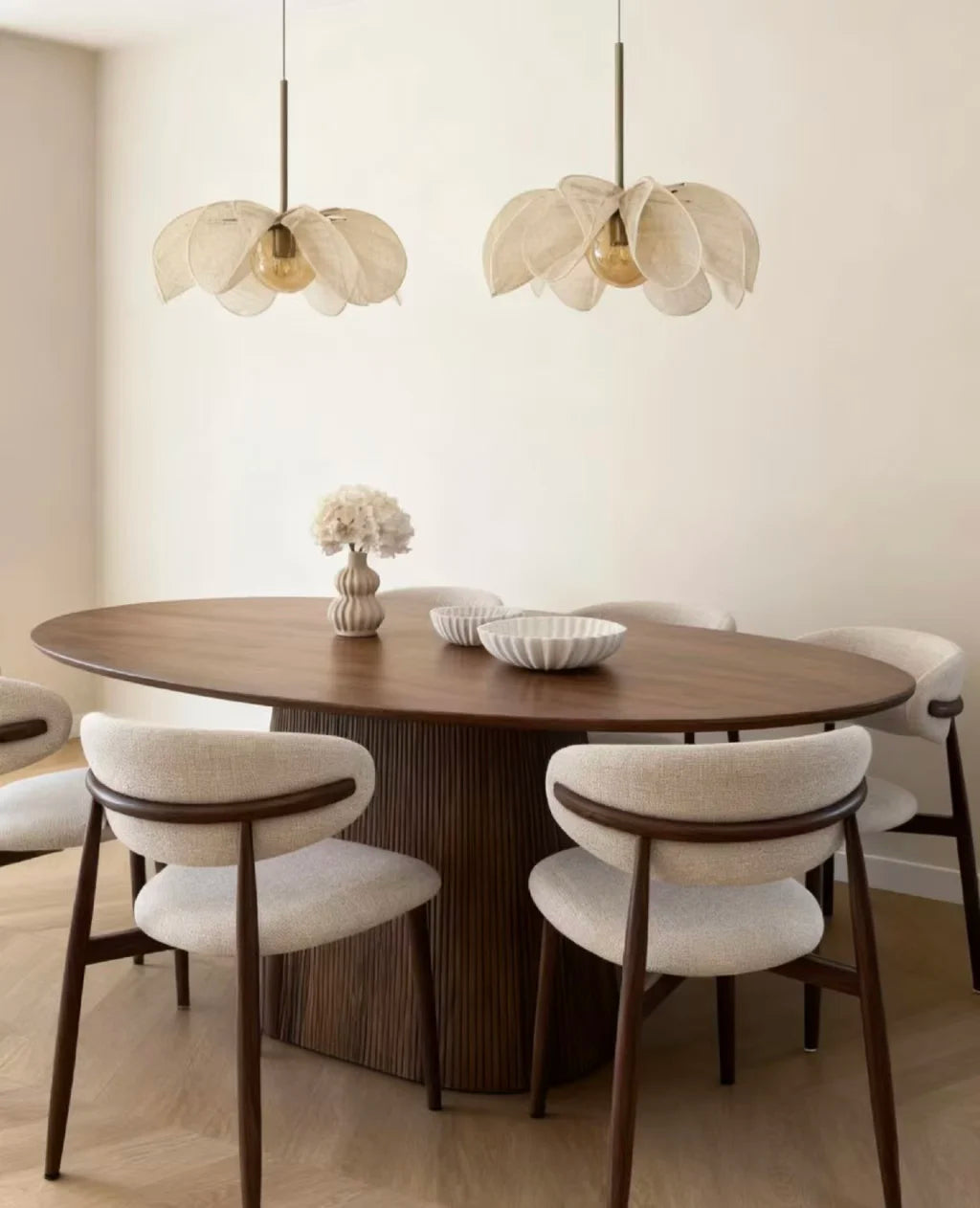 Wabi-Sabi Fabric Pendant Chandelier