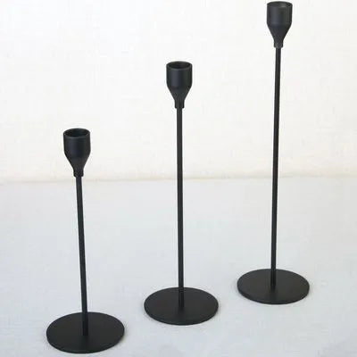 Metal Taper Candle Holder Set