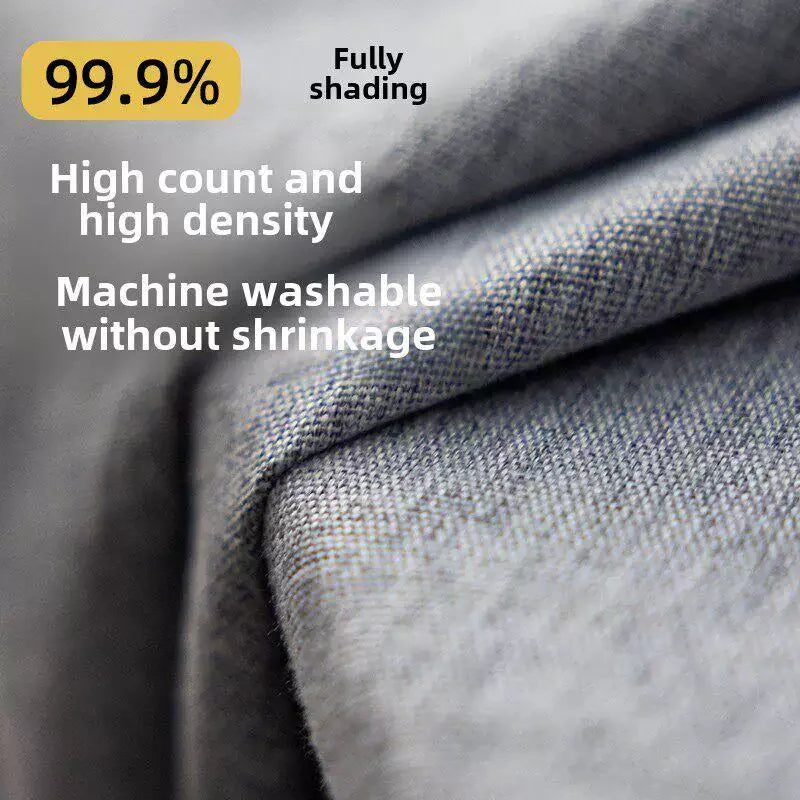 Modern Cotton-Linen Blackout Curtains