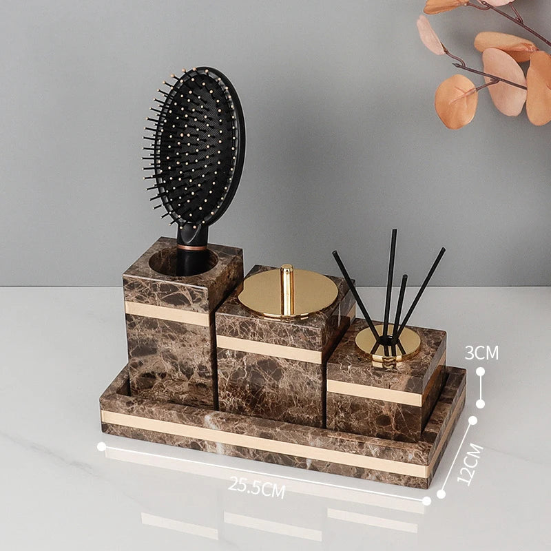 Emperador Dark Marble Set