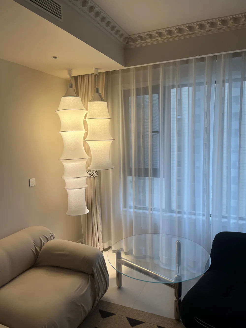 Wabi-Sabi Fabric Pendant Chandelier