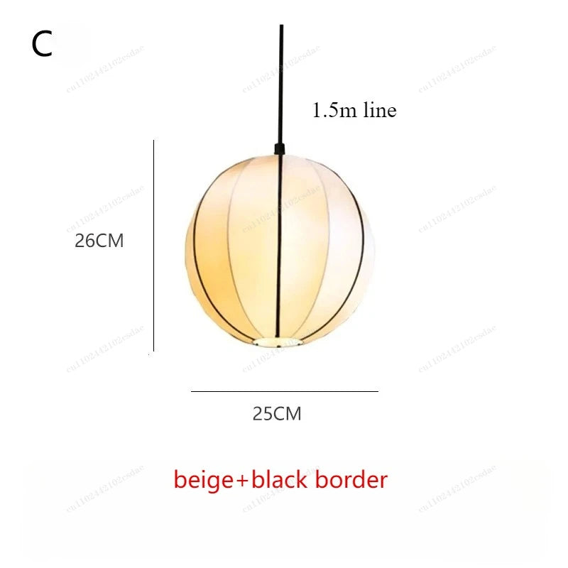 Wabi-Sabi Fabric Pendant Chandelier