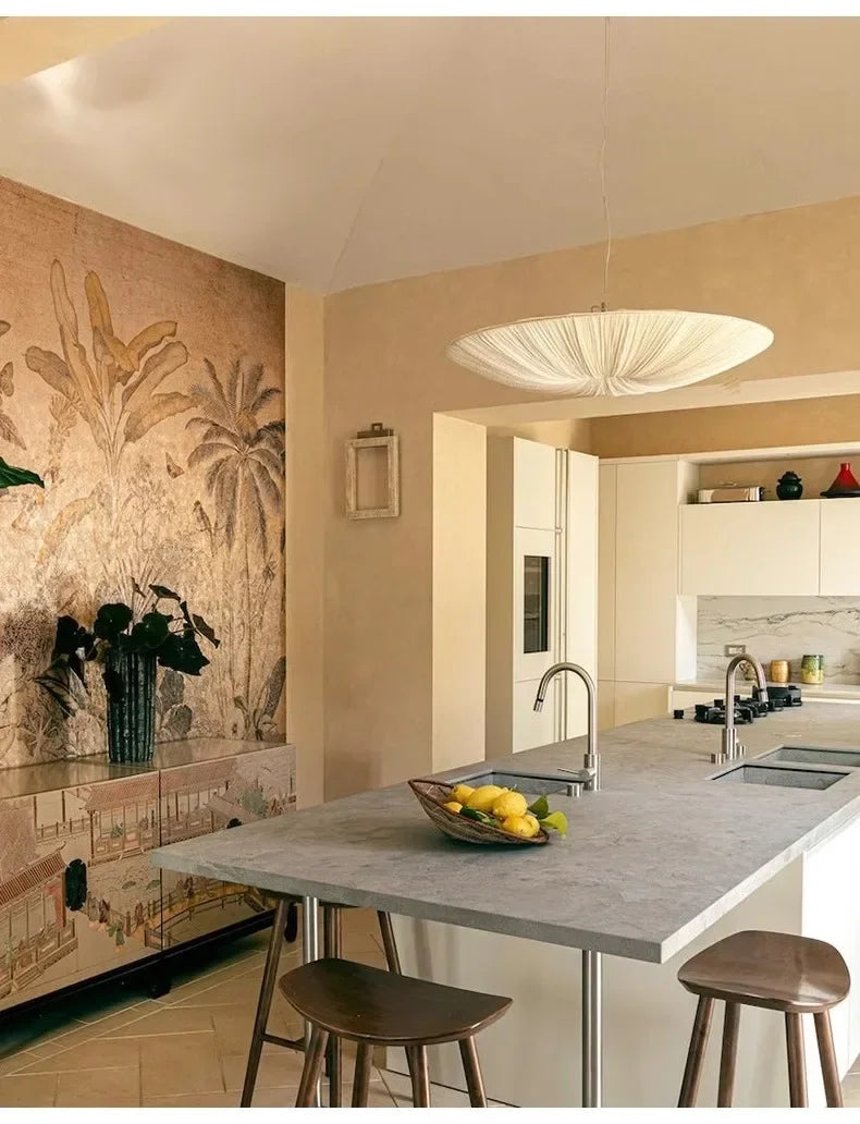 Wabi-Sabi Fabric Pendant Chandelier