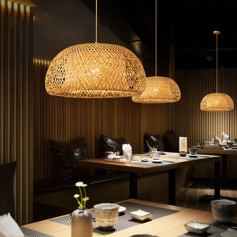 Japanese Bamboo Pendant Lamp