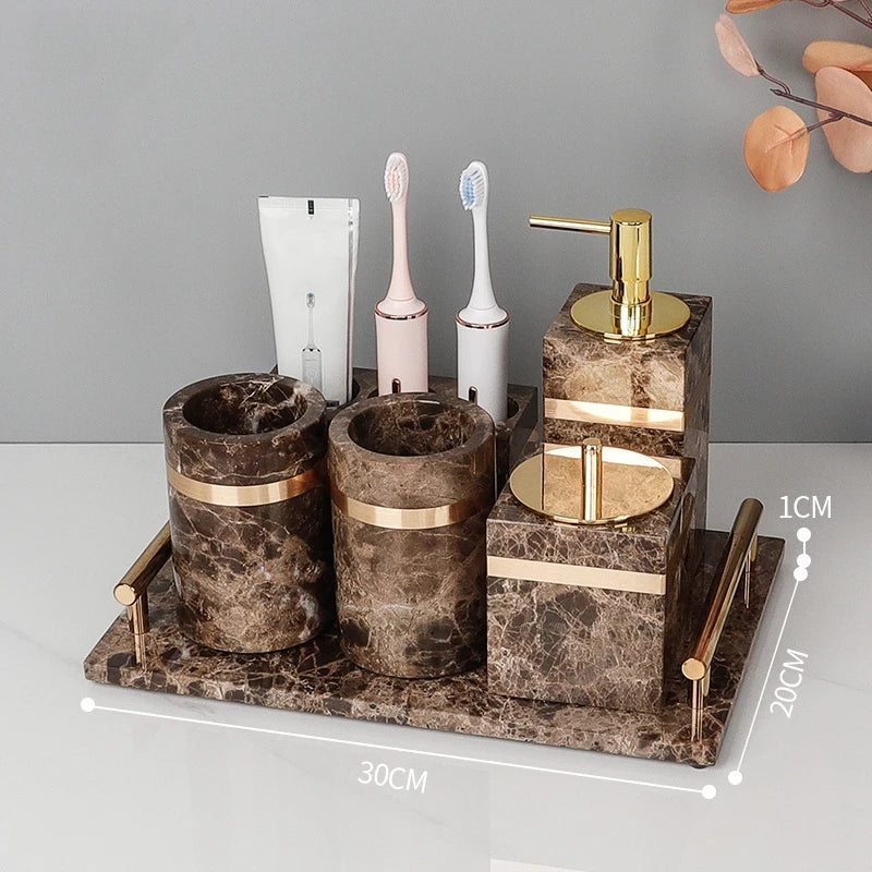 Emperador Dark Marble Set