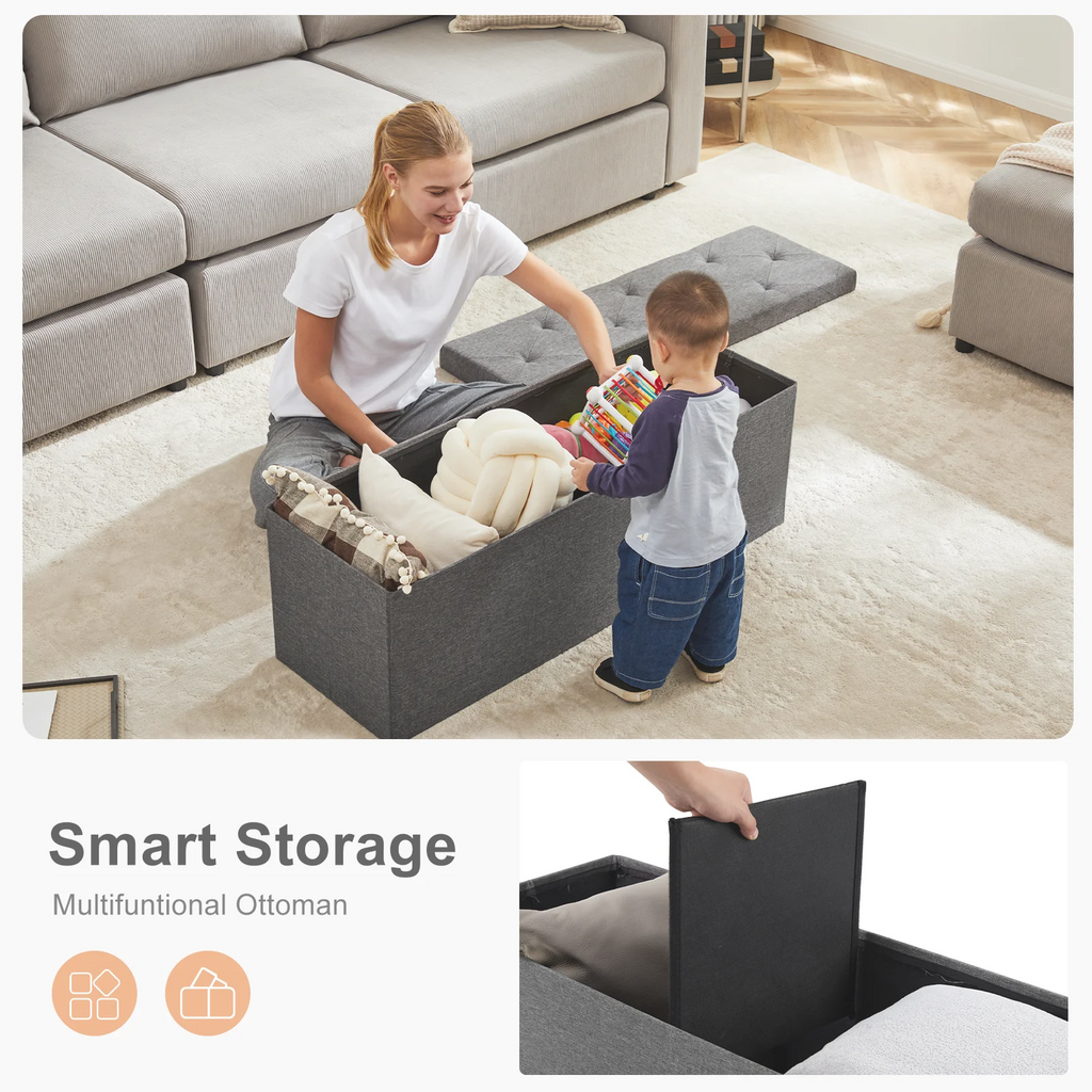 Storage Ottoman Footstool