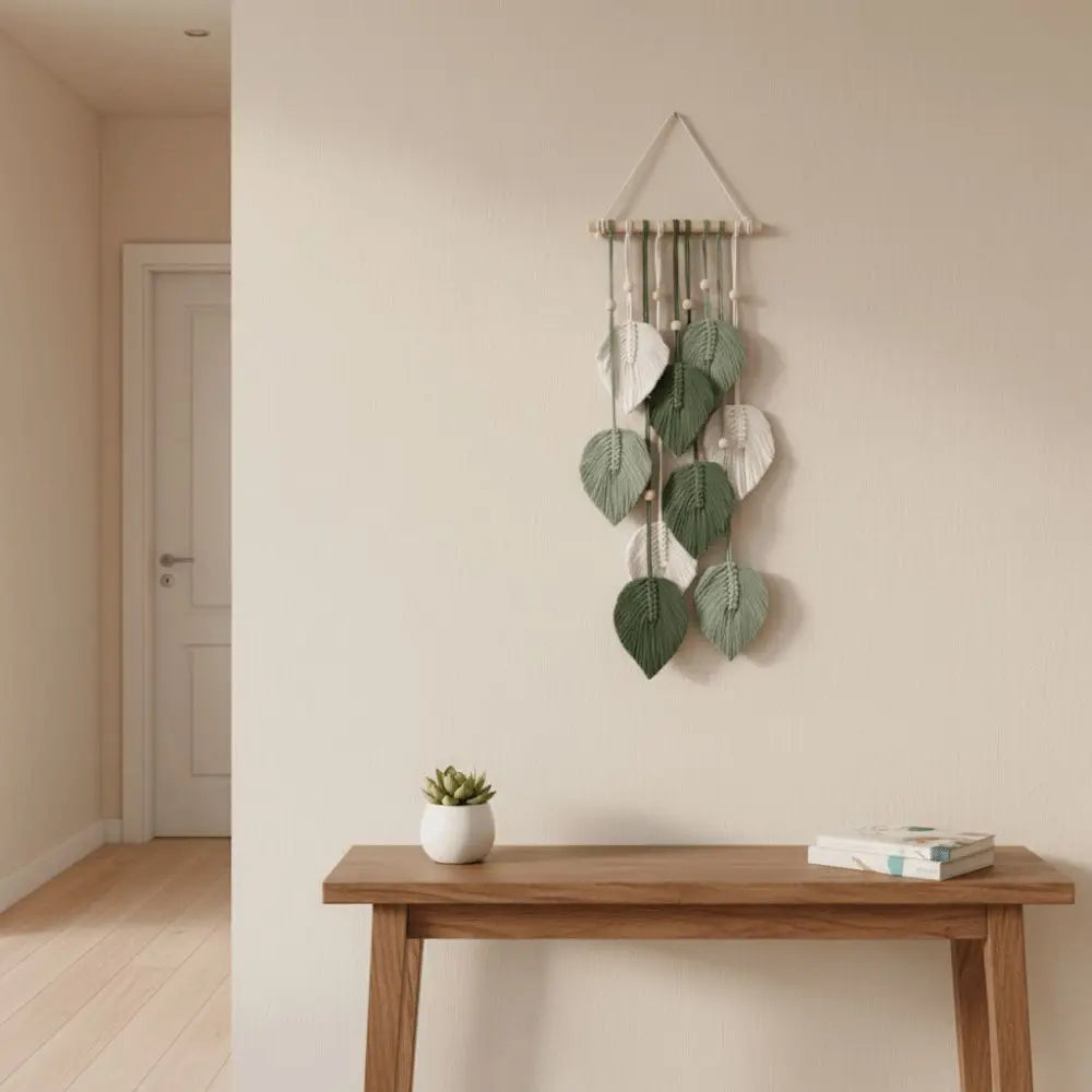 Boho Green Macrame Wall Hanging