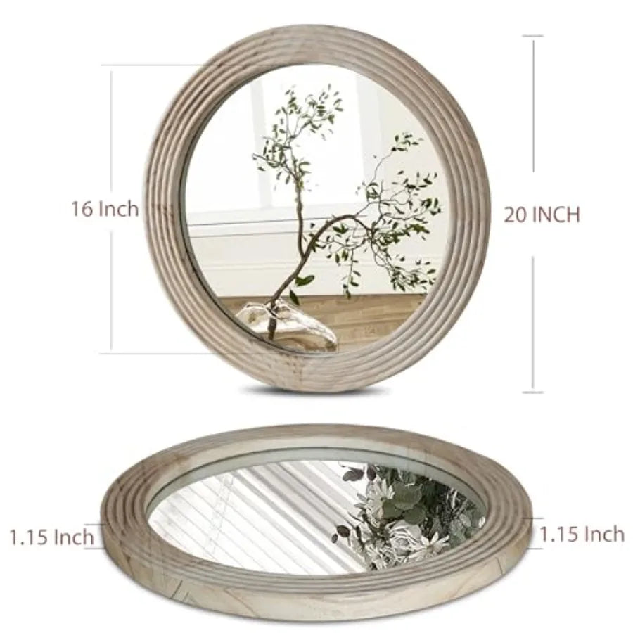 Farmhouse Round Wall Mirror