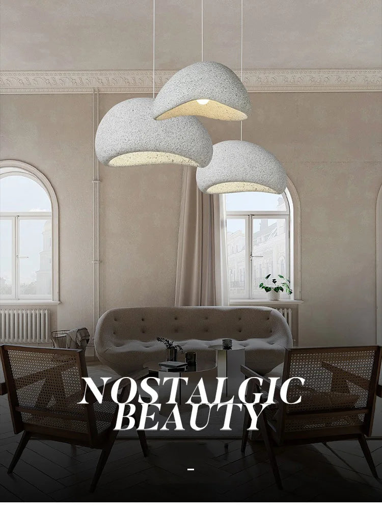 Wabi-Sabi Stone Pendant Chandelier