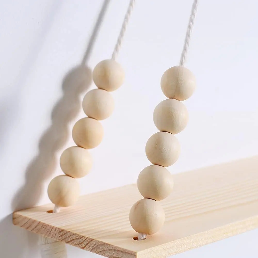 Macramé Hanging Wall Shelf