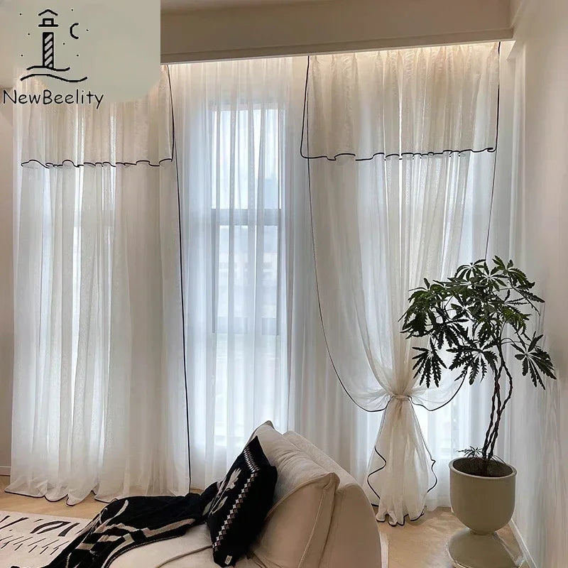 Vintage Tulle Blackout Curtains