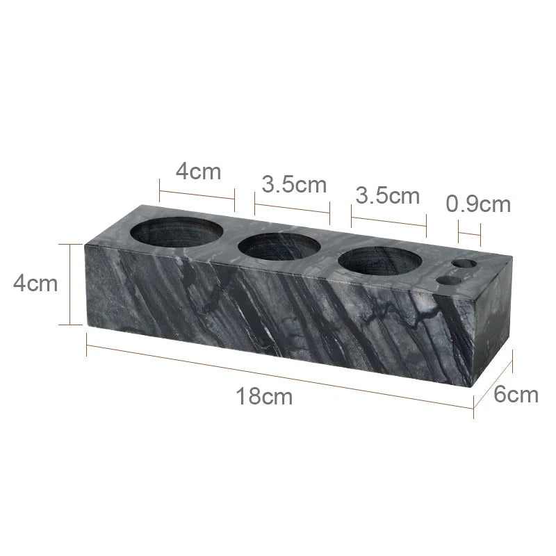 Black Marble Bath Accessory Set