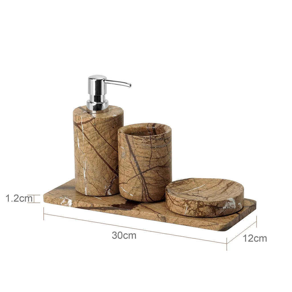 Rainforest Brown Marble Set