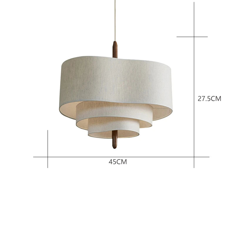 Wabi-Sabi Fabric Pendant Chandelier