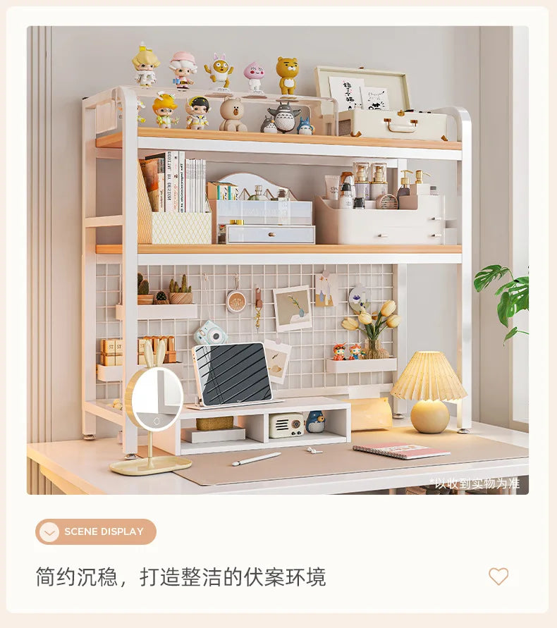 Wood Grid Bookshelf