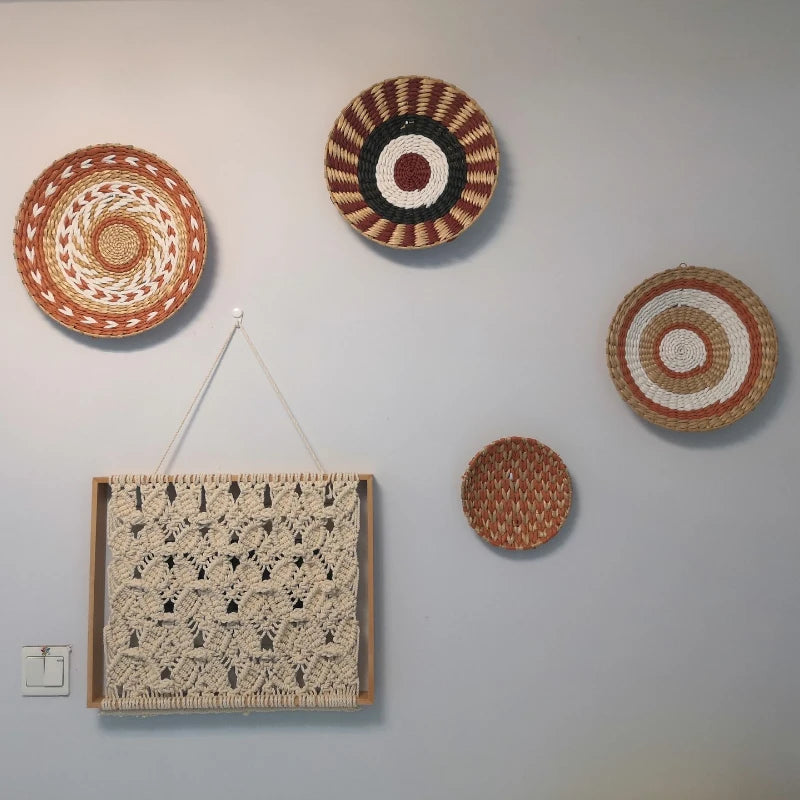 Boho Woven Wall Basket