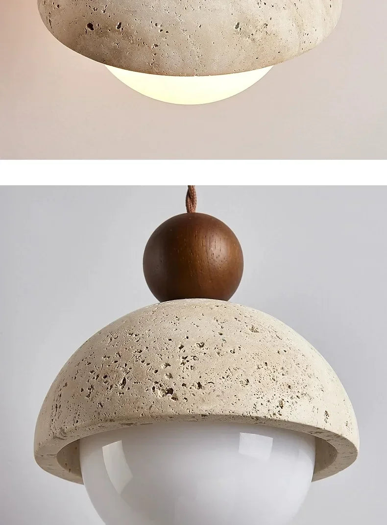 Wabi-Sabi Stone Pendant Chandelier