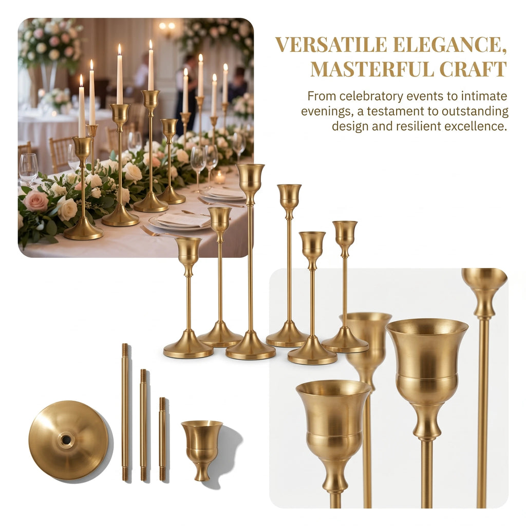 Brass Candlestick (36-Piece Set)