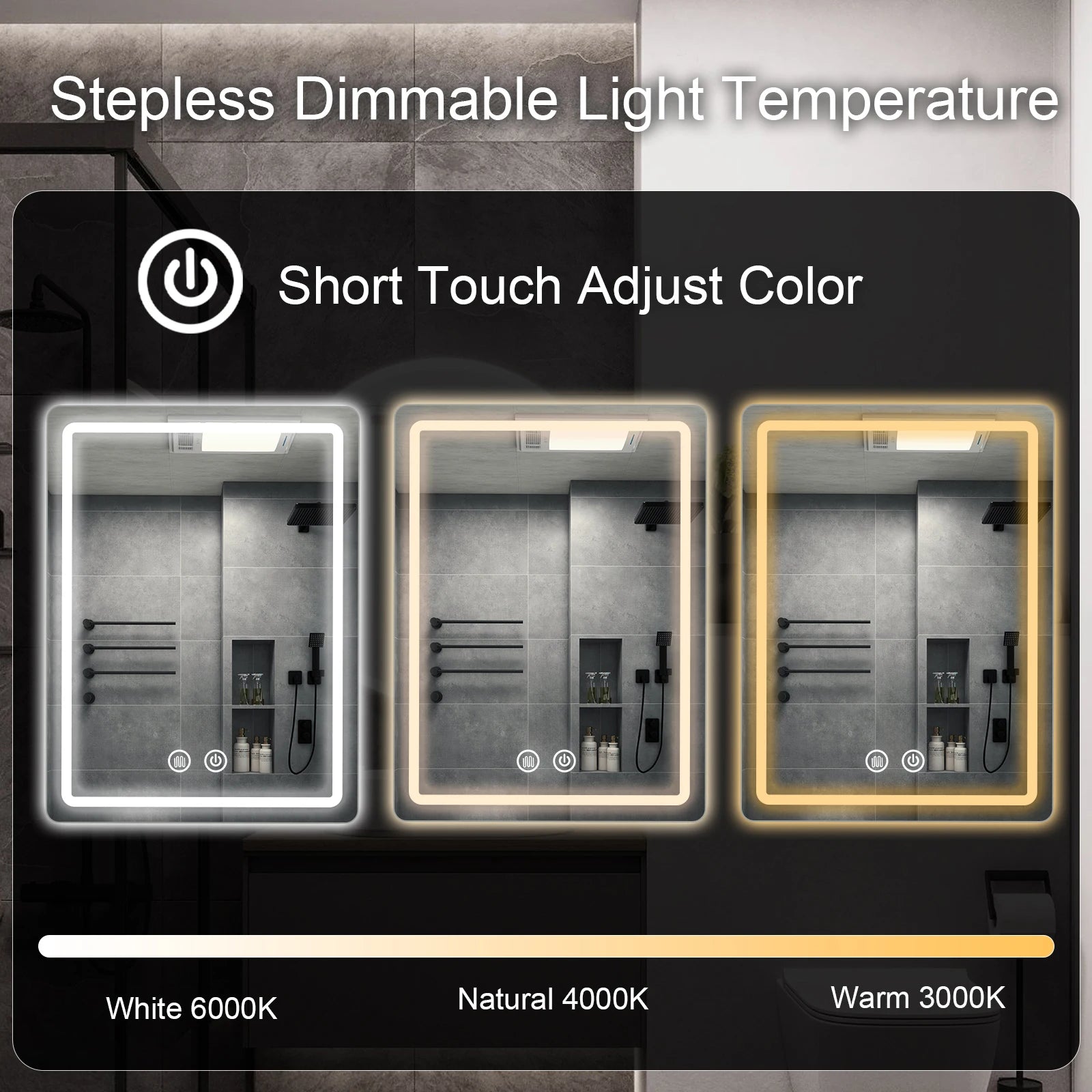 Backlit LED Bathroom Mirror