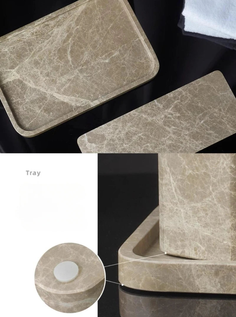 Nordic Marble Bathroom Set