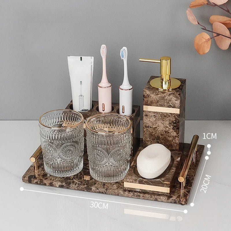 Emperador Dark Marble Set