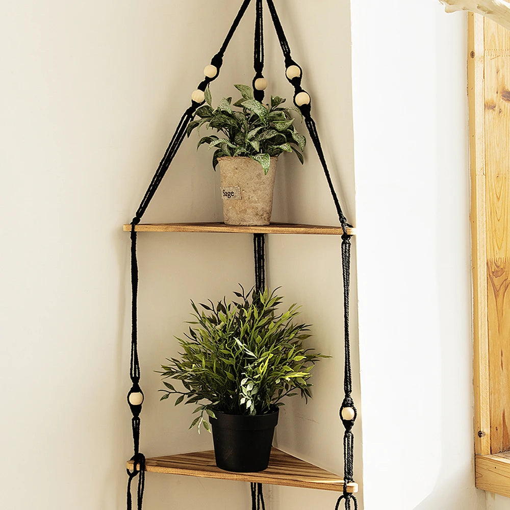Floating Corner Wall Shelf