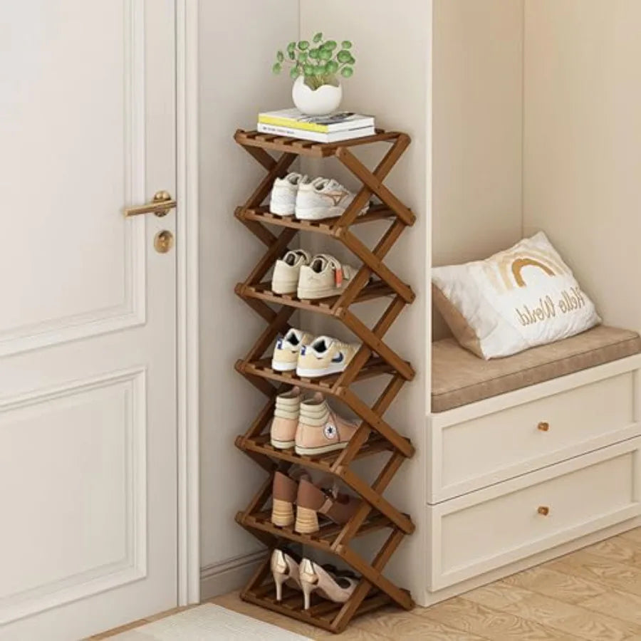 Bamboo Shoe Rack