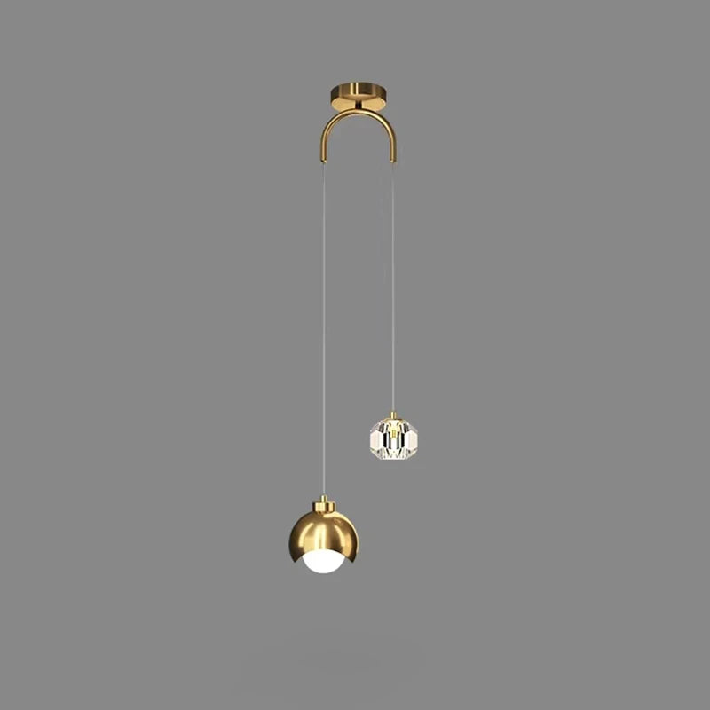 Crystal Bedside Pendant Light