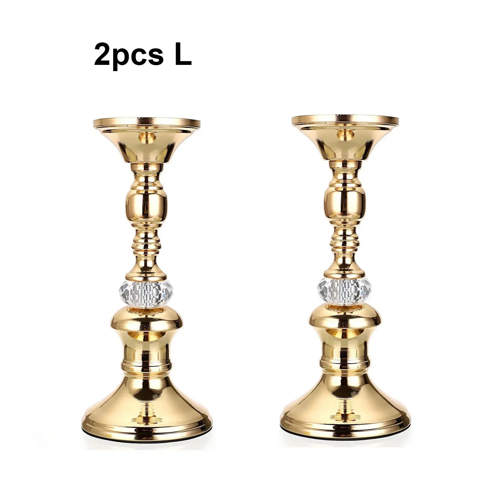Crystal Pillar Candle Holder