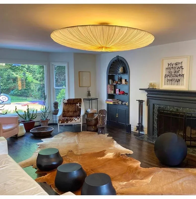 Wabi-Sabi Fabric Pendant Chandelier