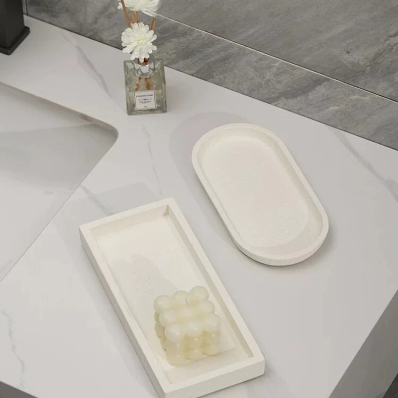 Travertine Stone Vanity Tray