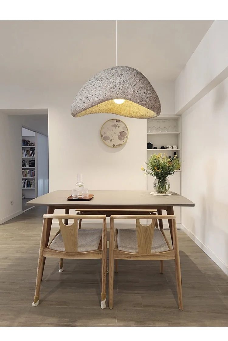 Wabi-Sabi Stone Pendant Chandelier