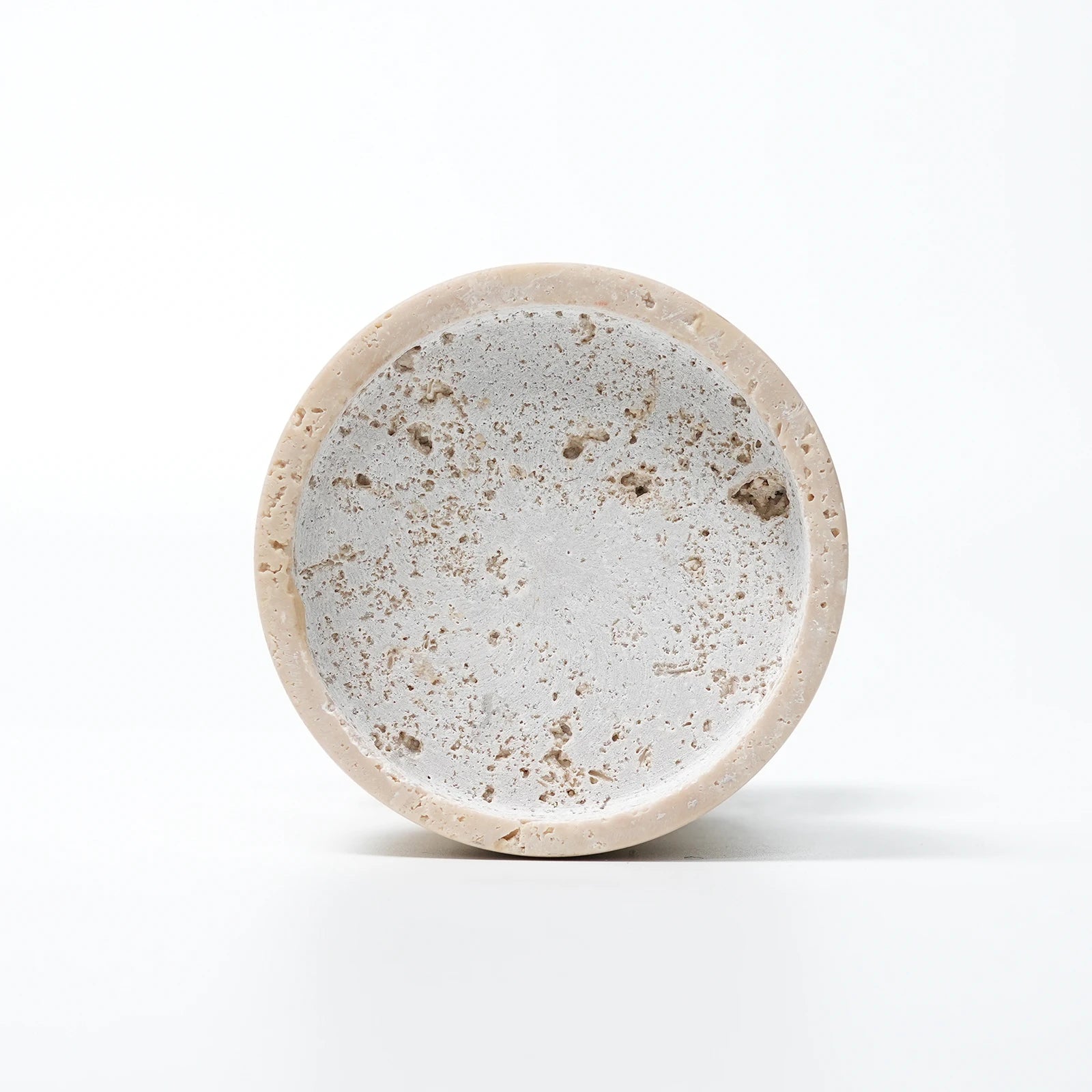 Retro Travertine Candlestick