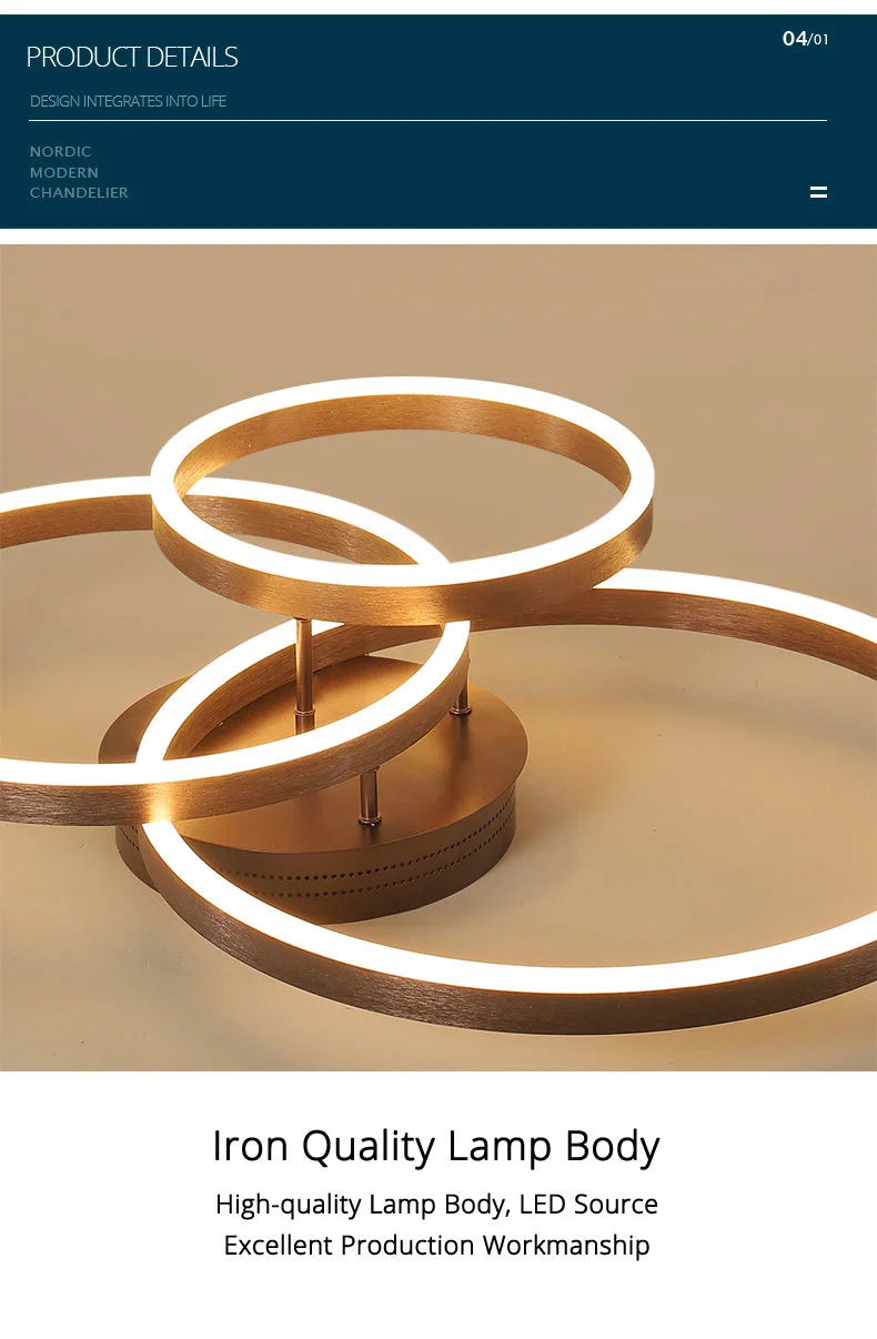 Nordic Acrylic Chandelier