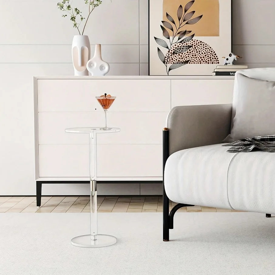 Round Acrylic Side Table