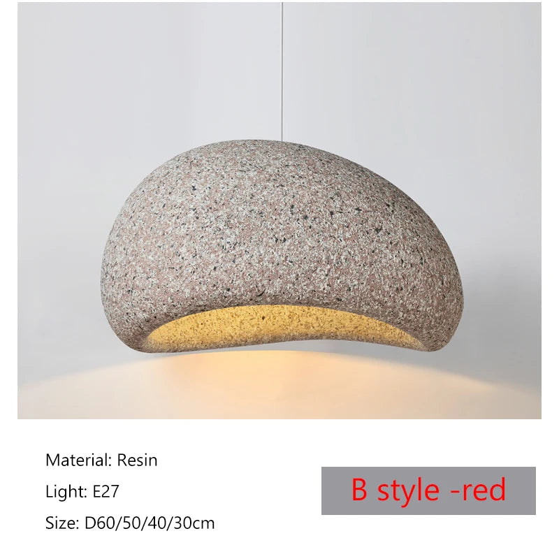 Wabi-Sabi Stone Pendant Chandelier