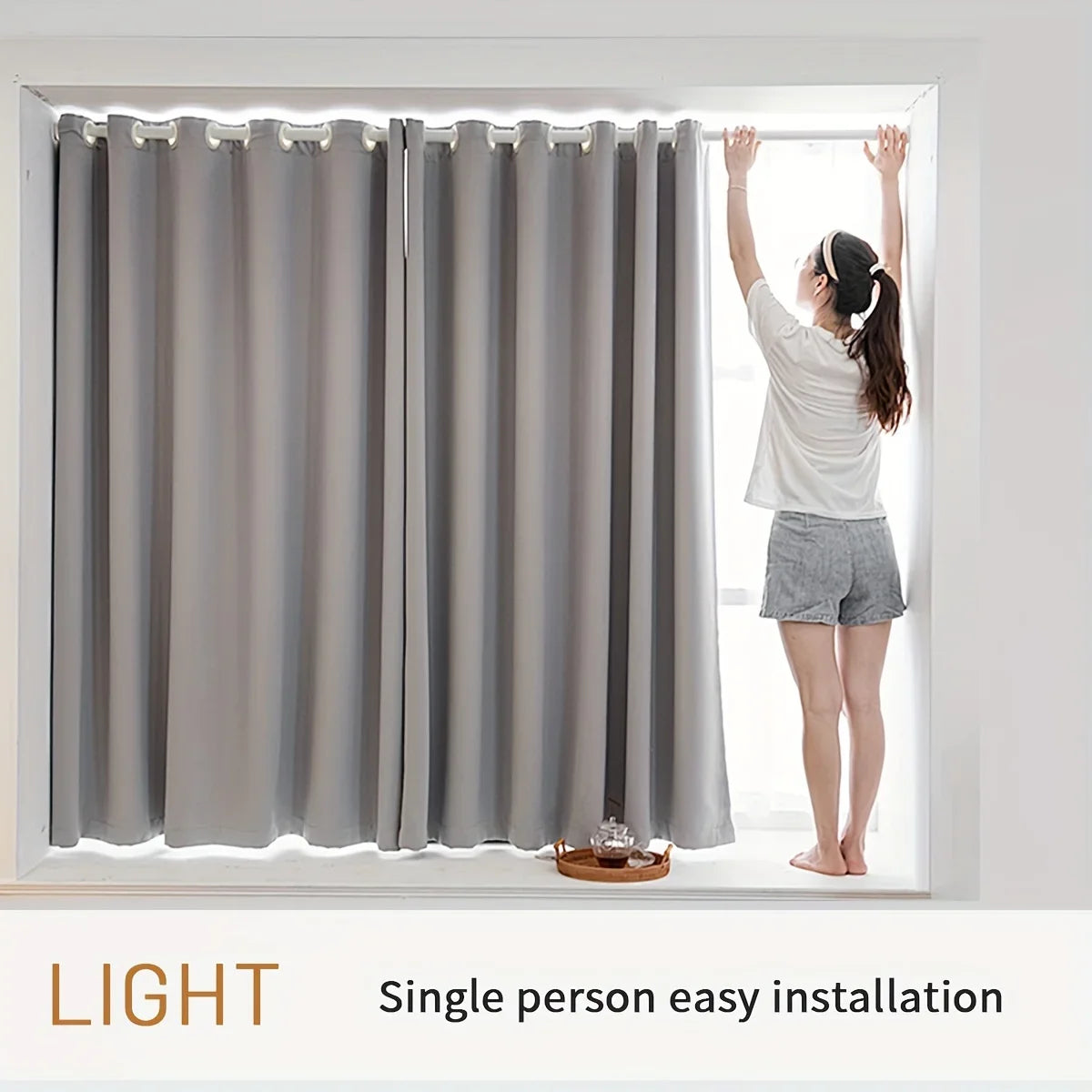 Modern Linen Blackout Curtains