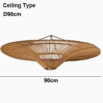 Wabi-Sabi Rattan Pendant Lamp