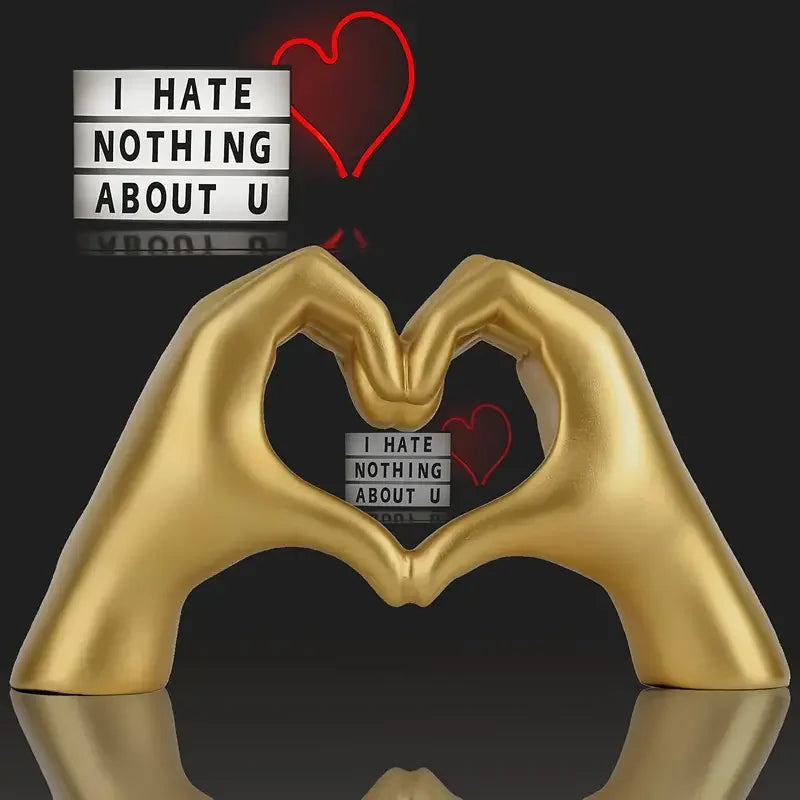 Heart Hand Sculpture