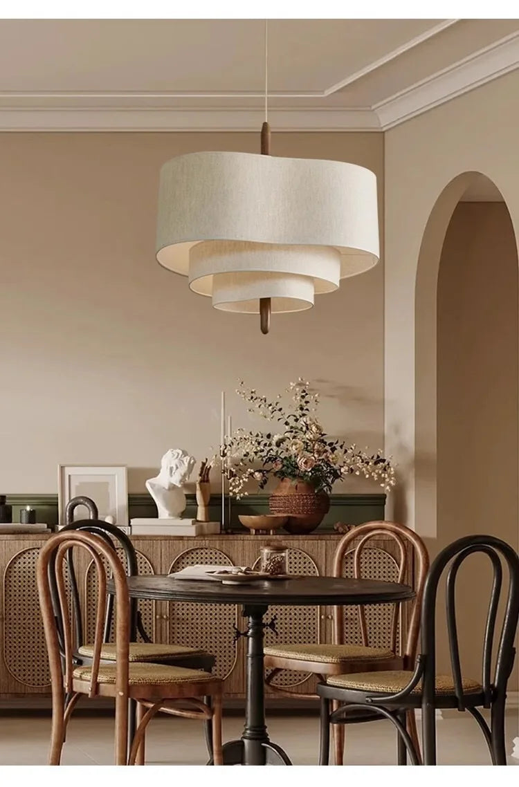 Wabi-Sabi Fabric Pendant Chandelier