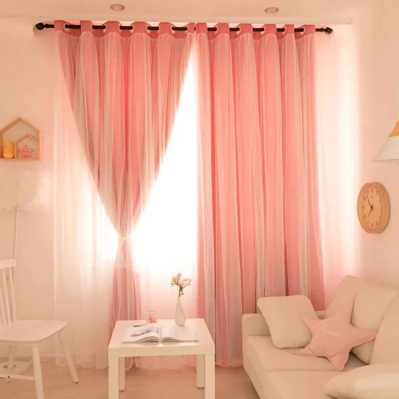Modern Gauze Blackout Curtains
