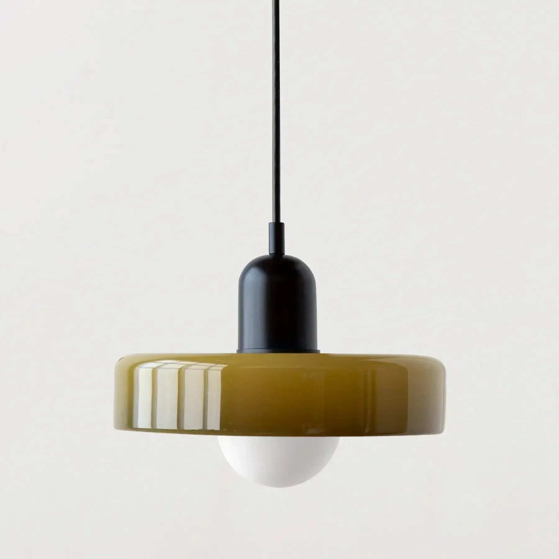 Retro Orange Glass Pendant Light